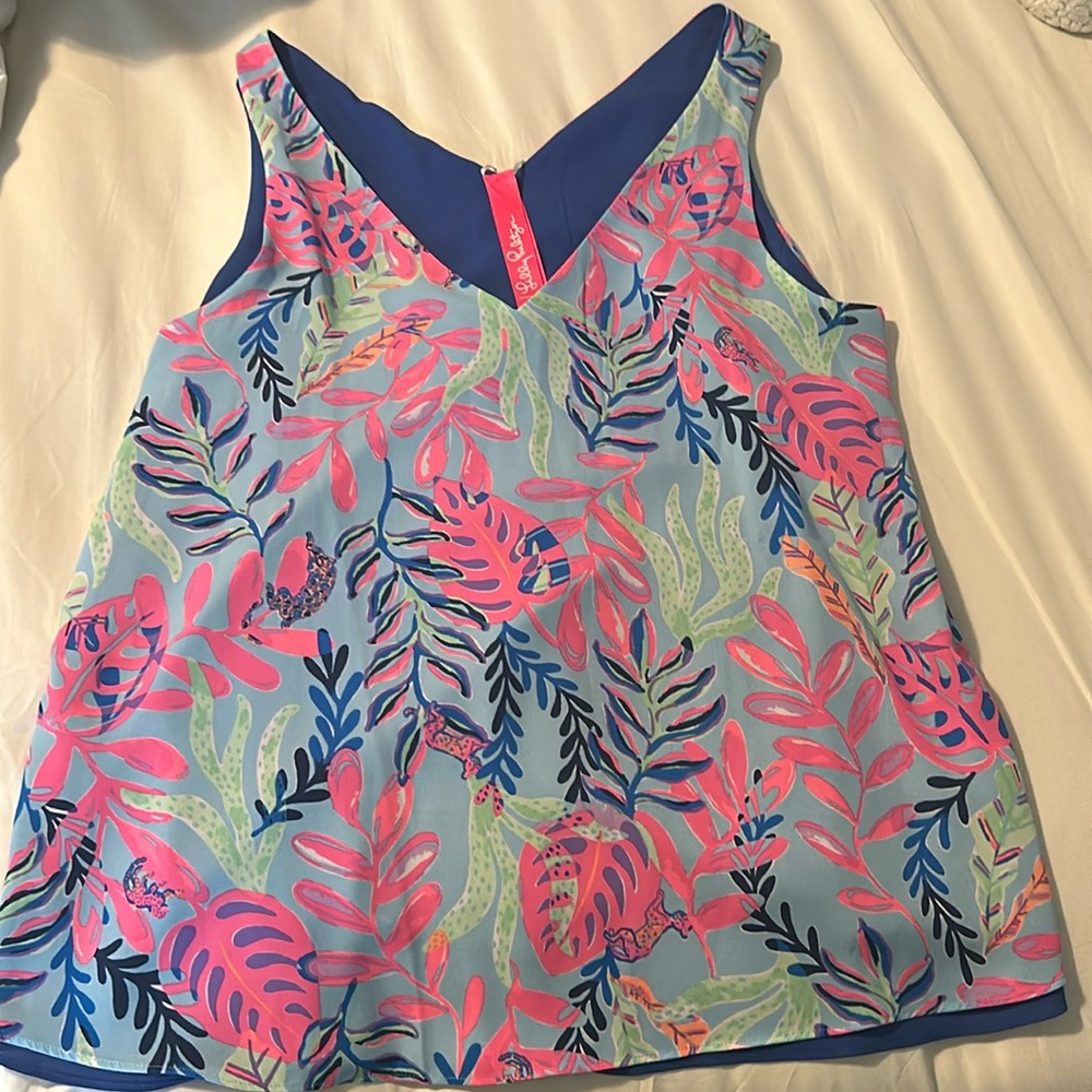 Lilly Pulitzer reversible florin tank sz large
